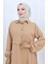 Aerobin Kumaş Yelek Elbise Ikili Takım 2142-01 Bej 4