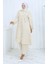 Aerobin Kumaş Tunik Pantolon Ikili Takım 2134-06 Bej 3