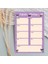 Kuromi A4 Haftalık Planlayıcı- Notepad - Not Defteri - Bloknot 1