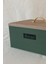 Metal Retro Ekmek Kutusu 31X21X18 cm – Ahşap Görünümlü Kapak - Geniş Hacimli Vintage Saklama Kutusu 4
