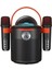 Bluetooth Aile Parti Seti Kablosuz Çift Mikrofon 6 Ses Degıstırme Siyah 1