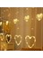 Kalp Dekorlu Animasyonlu Perde LED Işık 3 Metre 1