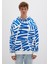 Mavi Baskılı Kapüşonlu Sweatshirt 0610121-620 3
