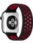 Apple Watch 42MM Ayarlı Delikli Silikon Kordon - SIYAH-KIRMIZI-(5796) - CHT5808-5468 1