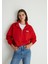 Mavi Logo Baskılı Yarı Fermuarlı Kırmızı Sweatshirt 1S10179-86417 1