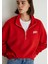Mavi Logo Baskılı Yarı Fermuarlı Kırmızı Sweatshirt 1S10179-86417 5