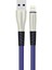 S89 Metal Uçlu Lightning Kablo iphone Uyumlu 1m 2.4A - MAVI-(5796) - CHT5754-7064 1