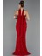 Straplez Peplum Detay Taşlı Uzun Balık Abiye ABU5131 3