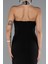 Halter Yaka Boncuklu Midi Davet Elbisesi ABK2399 4