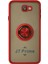 Samsung Galaxy J7 Prime Kılıf Montreal Yüzüklü Silikon Kapak - KIRMIZI-(5796 - MCT3673-7746 1