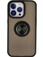 iPhone 15 Pro Kılıf Montreal Yüzüklü Silikon Kapak - SIYAH-(5796) - MCT5497-9984 1