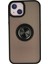 iPhone 13 Kılıf Montreal Yüzüklü Silikon Kapak - SIYAH-(5796) - MCT1515-8362 1