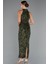 Halter Yaka Midi Pul Payet Abiye Elbise ABU5247 2