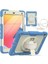 iPad 5 Air 9.7 Kılıf Strap New Tablet Kapak - MAVI-(5796) - AGT2484-9780 1