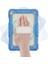 iPad 5 Air 9.7 Kılıf Strap New Tablet Kapak - MAVI-(5796) - AGT2484-9780 3