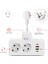Ab Fiş Çıkış Power Strip Duvar Soketi Genişletme Fişi Pd Qc3.0 Hızlı Şarj Multitap USB Şarj Anahtarları (Beyaz) (Yurt Dışından) 4