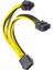 Cpu 8 Pin Dişi - Çift Pcıe 2x 8 Pin (4 &amp; 4) Anakart Güç Adaptörü Için Erkek Güç Adaptörü Ayırıcı Kablosu (Yurt Dışından) 2
