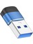 USB 3.0 - C Tip C Adaptörü 10GBPS Veri Iletimi Iphone 15 Için Hızlı Şarj Adaptörü Xiaomi Huawei Aksesuarlar Mavi (Yurt Dışından) 1