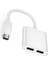 Typec To Dual C Kulaklık ve Şarj Cihazı Adaptör 2-1 Arada Hub Ses Şarj Cihazı Ayrıştırıcı Pd 3.0 60W Hızlı Şarj Ayrıştırıcısı (Yurt Dışından) 1