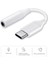 USB C Ila 3,5 mm Jack Aux Adaptörü Tip-C 3.5 Dijital Dac Ses Kablosu Adaptörü Kulaklık Aksesuarları Beyaz (Yurt Dışından) 2
