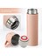 Kişiselleştirilebilir 3 Bardaklı Çelik Termos 05 Lt Pembe 4