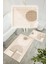 Dijital Baskı Modern Kaymaz Taban 2li Set Banyo Paspası Klozet Takımı (50X60CM-60X100CM) 2