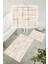Dijital Baskı Çizgili Desen Kaymaz Taban 2li Set Banyo Paspası Klozet Takımı (50x60cm-60x100cm) 3