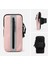 Oxford Kumaş + Polyester Kol Bandı Telefon Kılıfı Açık Hava Bisikleti İçin Hafif Cep Telefonu Çantası - Pembe (Yurt Dışından) 5