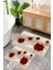 Dijital Baskı Gül Desen Kaymaz Taban 2li Set Banyo Paspası Klozet Takımı (50X60CM-60X100CM) 2