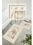 Dijital Baskı Klasik Desen Kaymaz Taban 2li Set Banyo Paspası Klozet Takımı (50x60cm-60x100cm) 2