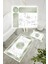 Dijital Baskı Mermer Desenli Kaymaz Taban 2li Set Klozet Takımı (50x60cm-60x100cm) 3
