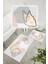 Dijital Baskı Kelebek Desenli Kaymaz Taban 2li Set Banyo Paspası Klozet Takımı (50x60cm-60x100cm) 2
