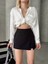Tek Yırtmajlı Şort Etek 4