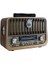 RT-878 Bluetooth (El Feneri) Fm-Usb-Tf-Aux Şarjlı Nostaljik Radyo 3