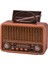 Rt-834 Bluetooth Radyo-TF card-usb-Kumandalı Nostaljik Radyo Solar Güneş Panelli 1