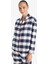 Pijama Takımı Flanel Regular Fit Kareli Uzun Kollu Üst Uzun Alt-Fall in Love E7599AX25AU 3