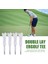 50PCS Golf Tee Çift Katmanlı Plastik Top Tee Yumuşak Düşük Dirençli Golf Koltuğu Golf Eğitim Aracı Beyaz (Yurt Dışından) 4