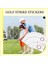 10PCS/SET Golf Etki Etiketleri Golf Kulübü Hedef Etiket Hedef Sticker Bant Sürücüsü Golf Swing Trainers Golf Aksesuarları (Yurt Dışından) 4