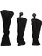 Black Golf Head Covers Sürücü 1 3 5 Fairway Woods Golf Kulübü Için Headcovers Tüm Fairway ve Sürücü Kulüplerine 3 Adet (Yurt Dışından) 1