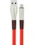 S88 Metal Uçlu Micro USB Kablo 1m 2.4A - KIRMIZI-(5796) - BKS2948-1901 1