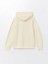 Lcw Kids Bej Kapüşonlu Kız Çocuk Kalın Sweatshirt 5