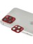 iPhone 11 Pro Max Pers Alüminyum Kamera Lens - KIRMIZI-(5796) - MCT7308-3709 1
