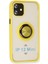iPhone 12 Kılıf Montreal Yüzüklü Silikon Kapak - SARI-(5796) - MCT8925-2759 2