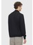 Siyah Tam Balıkçı Yaka Düz Örgü Yün Karışımlı Triko Kazak 5