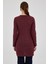Bordo Düğme Detaylı Çizgili Triko Tunik 8132A 5