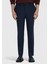 Lacivert Düz Dokuma Modern Fit Casual Pantolon 2