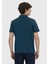Petrol Düz Polo Yaka %100 Pamuk T-Shirt 5