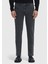 Antrasit Düz Slim Fit Denim Pamuk Karışımlı Pantolon 2