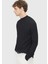 Siyah Yarım Balıkçı Yaka Fitilli Triko Kazak 3