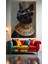Majesteleri Kedi V1 Ev Duvar Salon Güzellik Salonu Ofis Dükkan Dekarasyon Kanvas Tablo 1